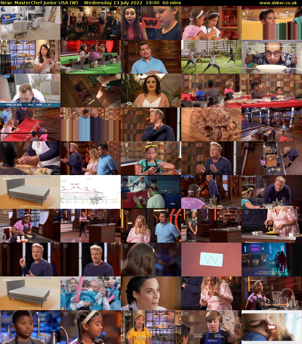 MasterChef Junior USA (W) Wednesday 13 July 2022 19:00 - 20:00