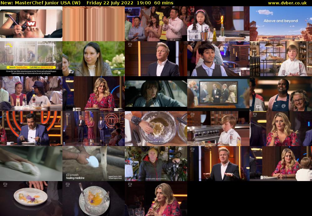 MasterChef Junior USA (W) Friday 22 July 2022 19:00 - 20:00