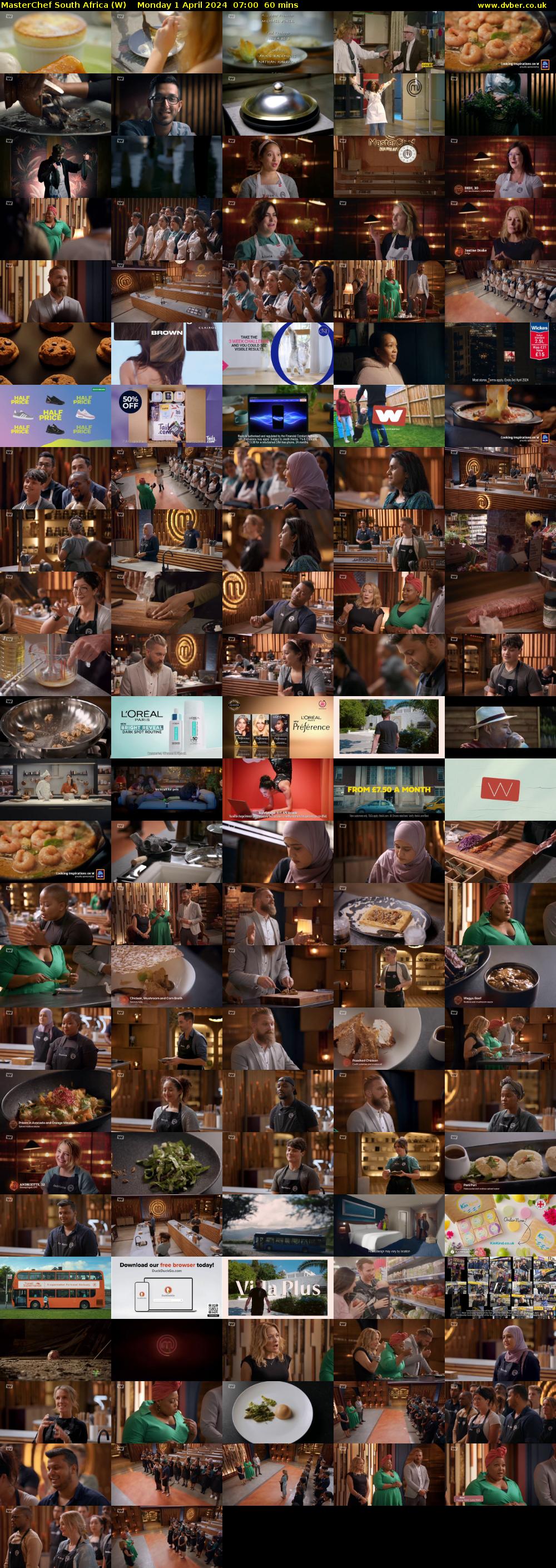 MasterChef South Africa (W) Monday 1 April 2024 07:00 - 08:00