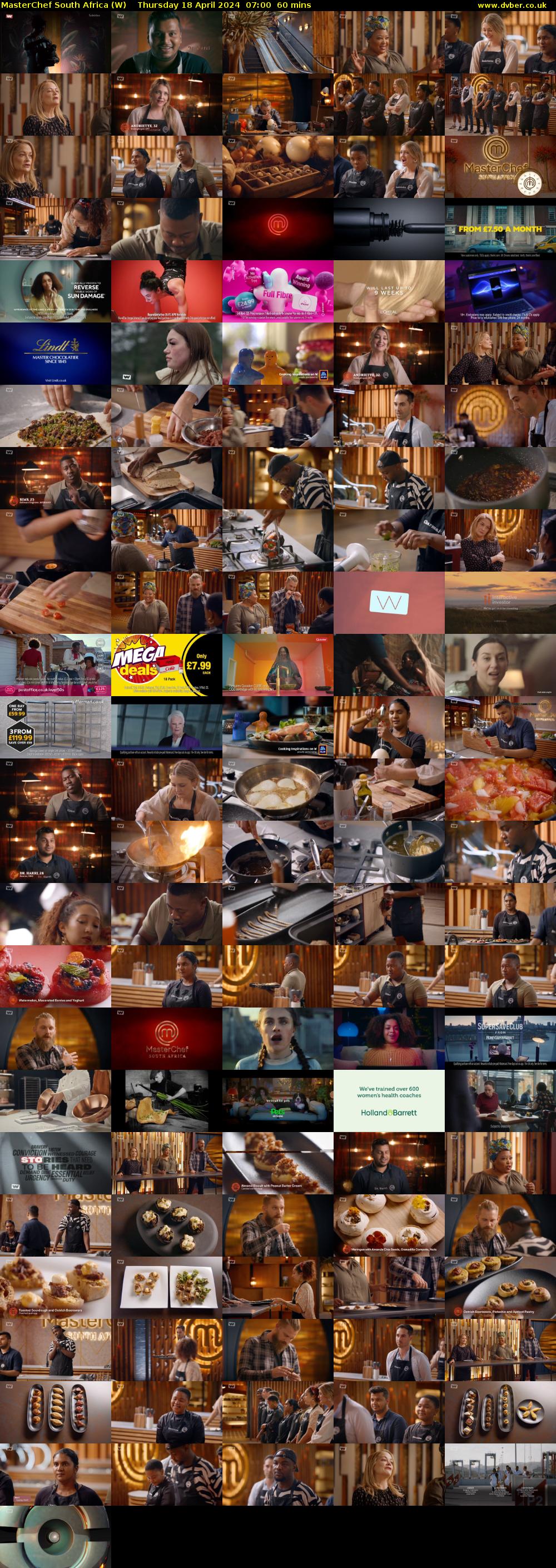 MasterChef South Africa (W) Thursday 18 April 2024 07:00 - 08:00