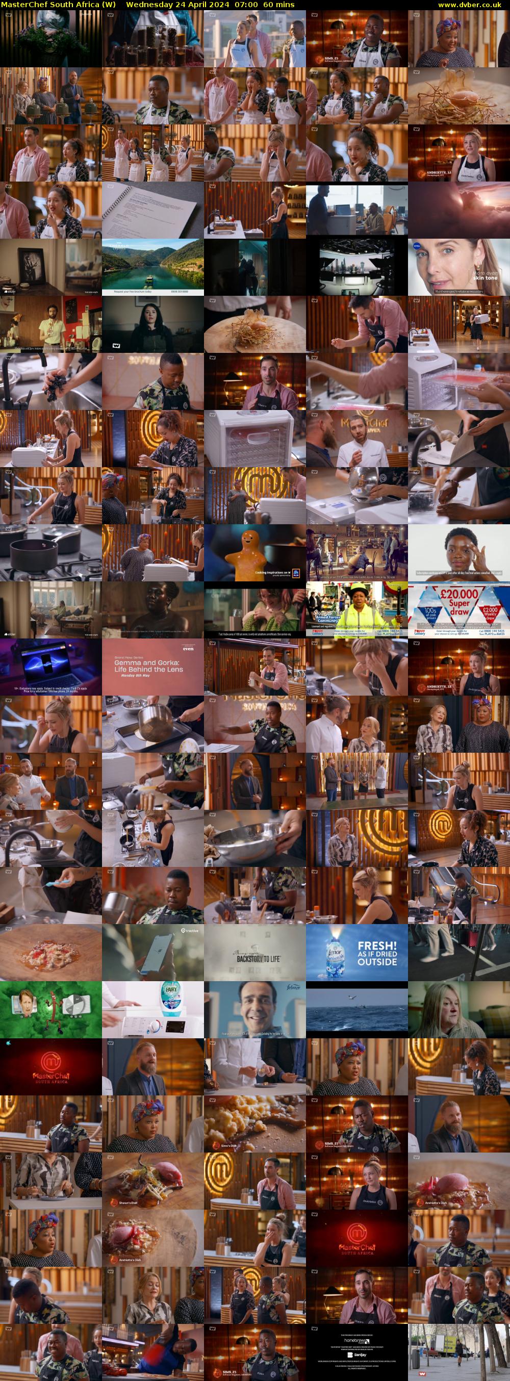 MasterChef South Africa (W) Wednesday 24 April 2024 07:00 - 08:00