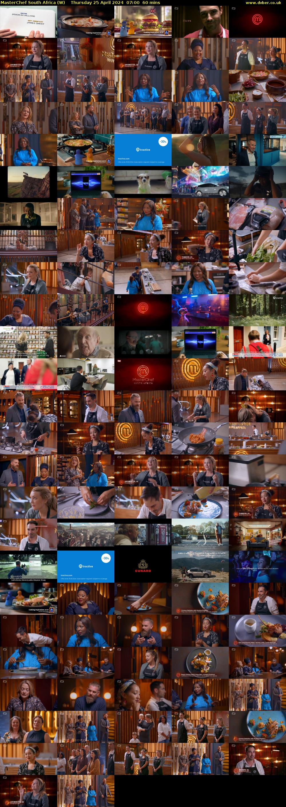 MasterChef South Africa (W) Thursday 25 April 2024 07:00 - 08:00