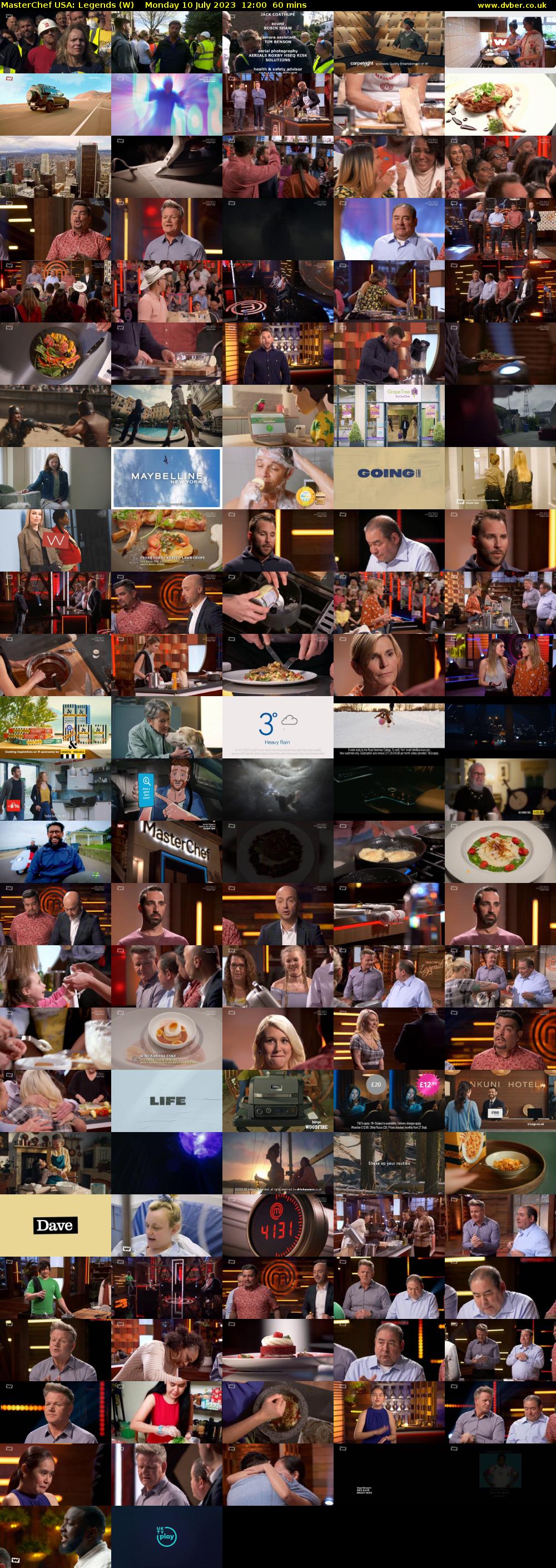 MasterChef USA: Legends (W) Monday 10 July 2023 12:00 - 13:00