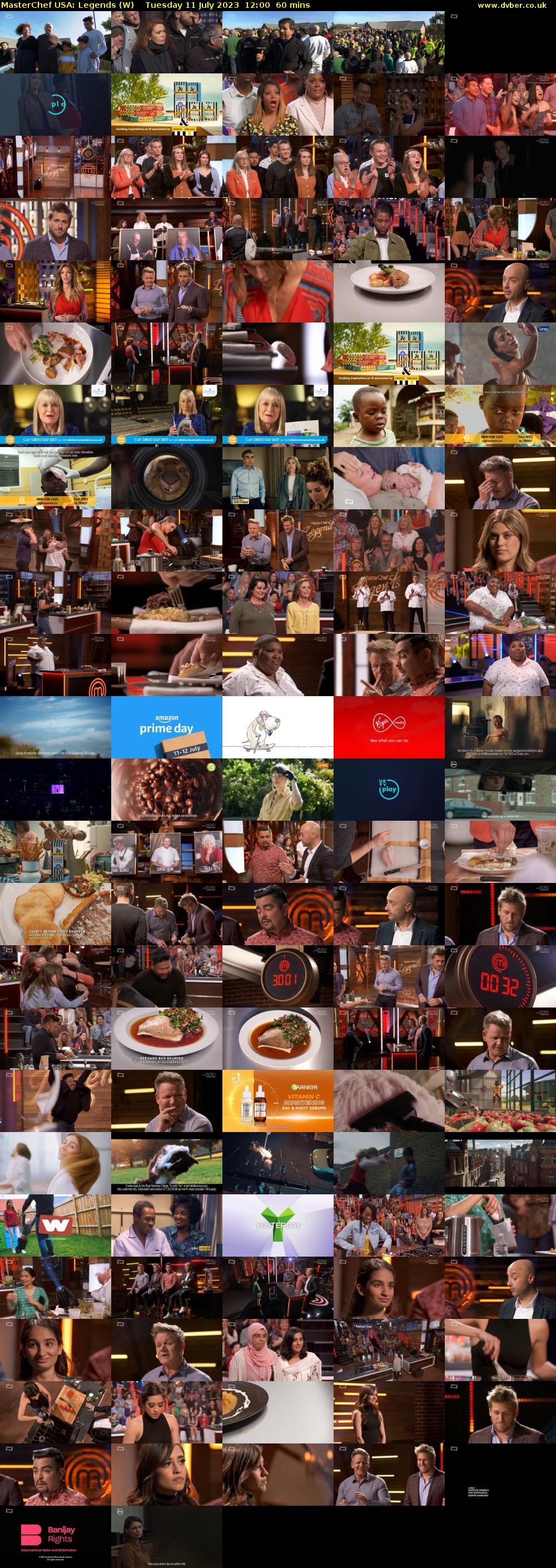 MasterChef USA: Legends (W) Tuesday 11 July 2023 12:00 - 13:00
