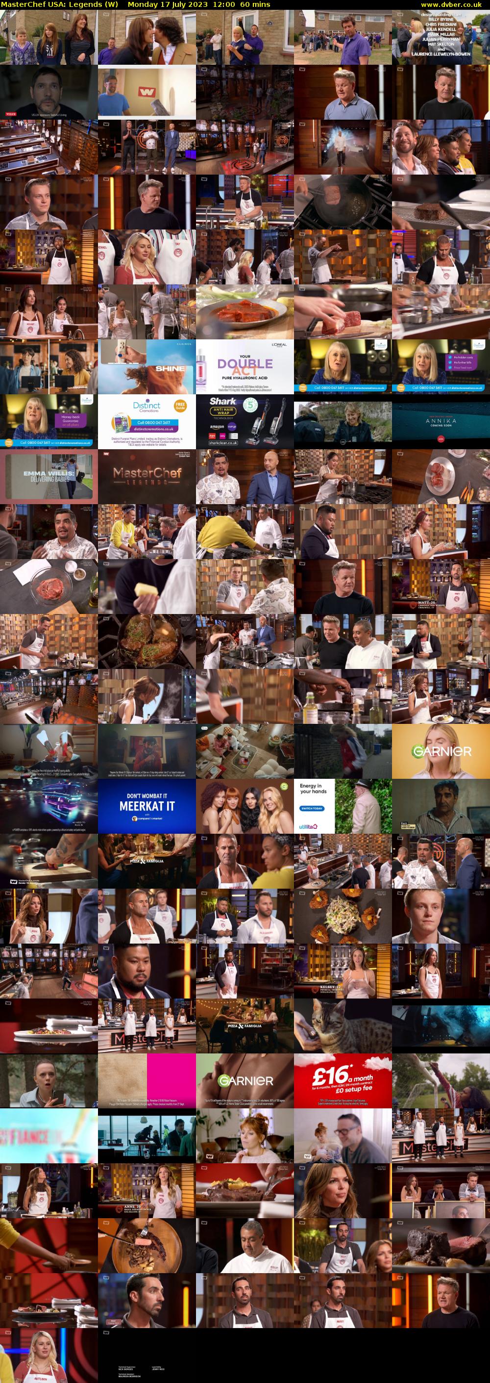 MasterChef USA: Legends (W) Monday 17 July 2023 12:00 - 13:00