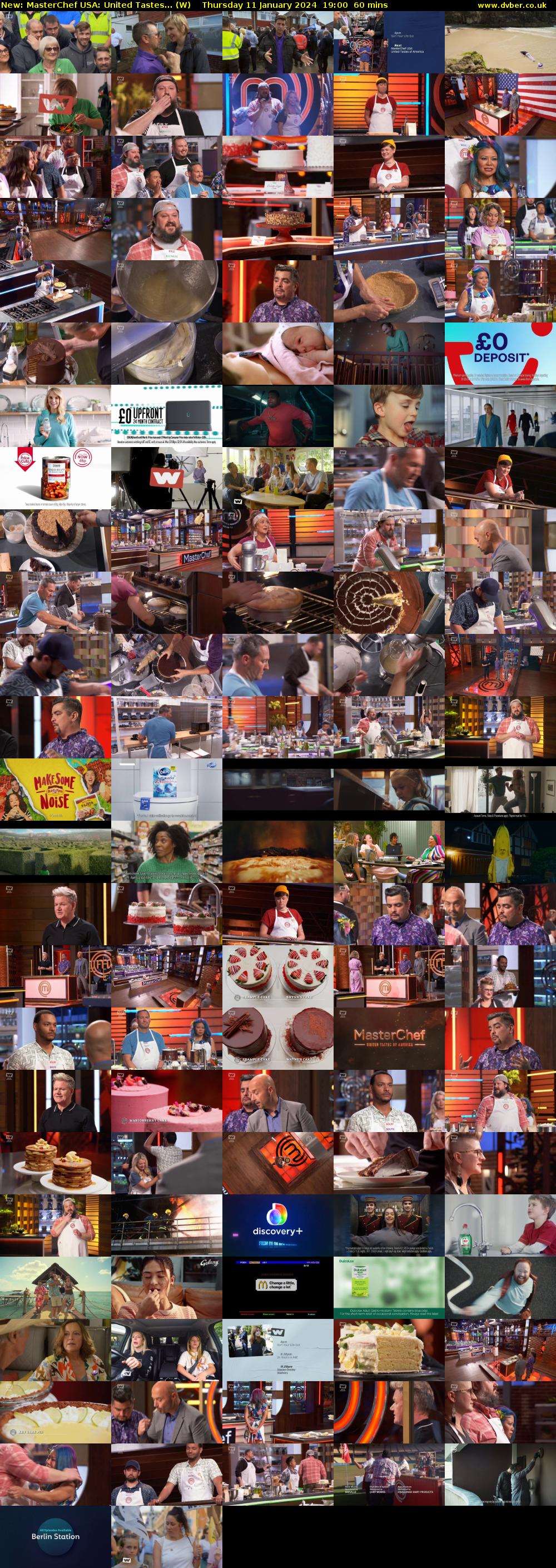 MasterChef USA: United Tastes... (W) Thursday 11 January 2024 19:00 - 20:00
