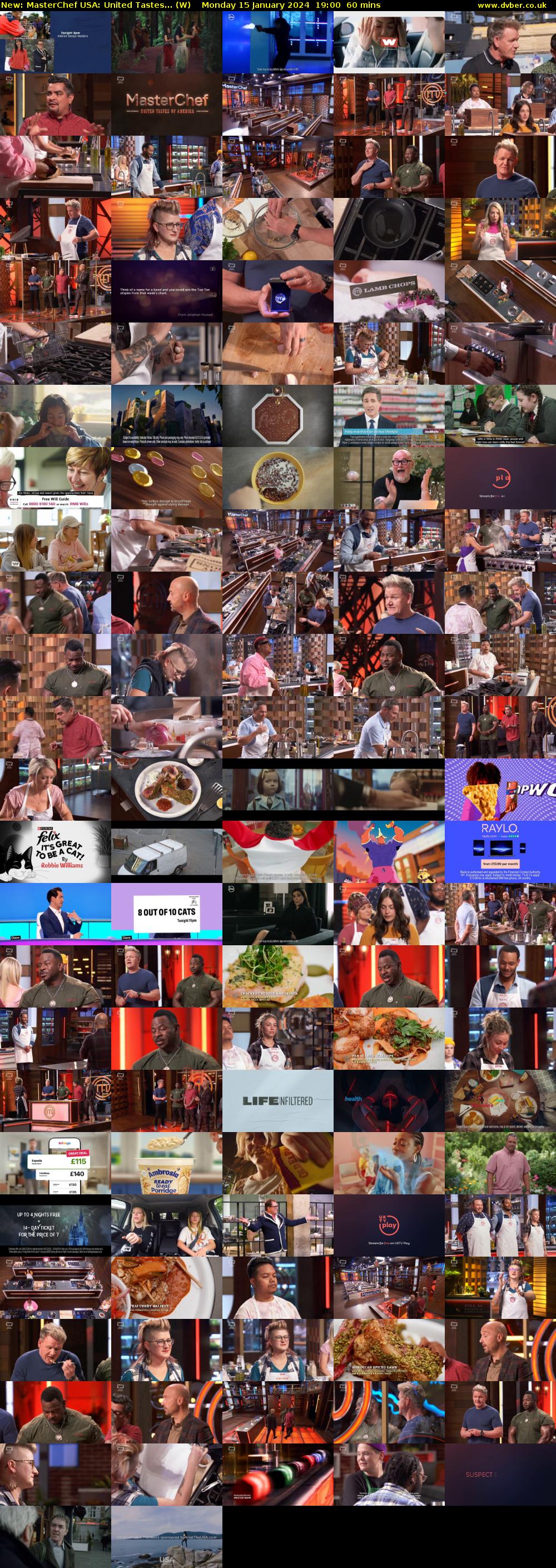 MasterChef USA: United Tastes... (W) Monday 15 January 2024 19:00 - 20:00