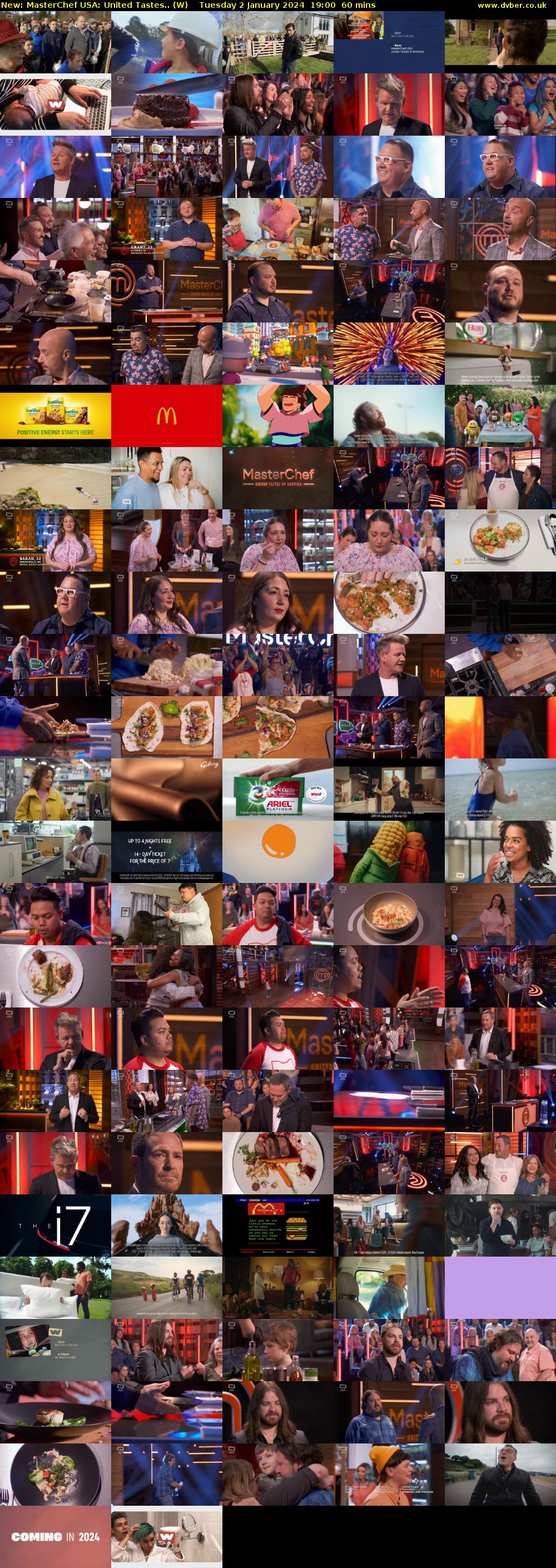 MasterChef USA: United Tastes.. (W) Tuesday 2 January 2024 19:00 - 20:00