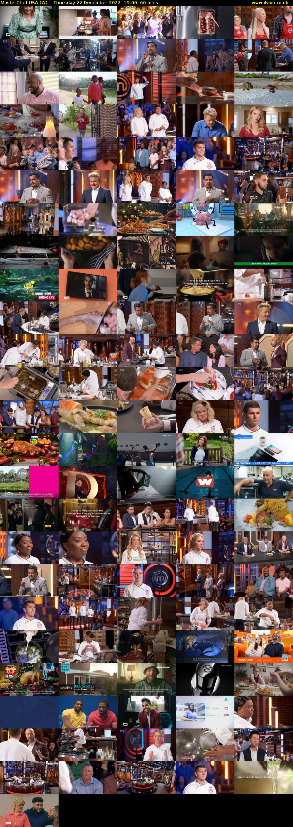 MasterChef USA (W) Thursday 22 December 2022 19:00 - 20:00