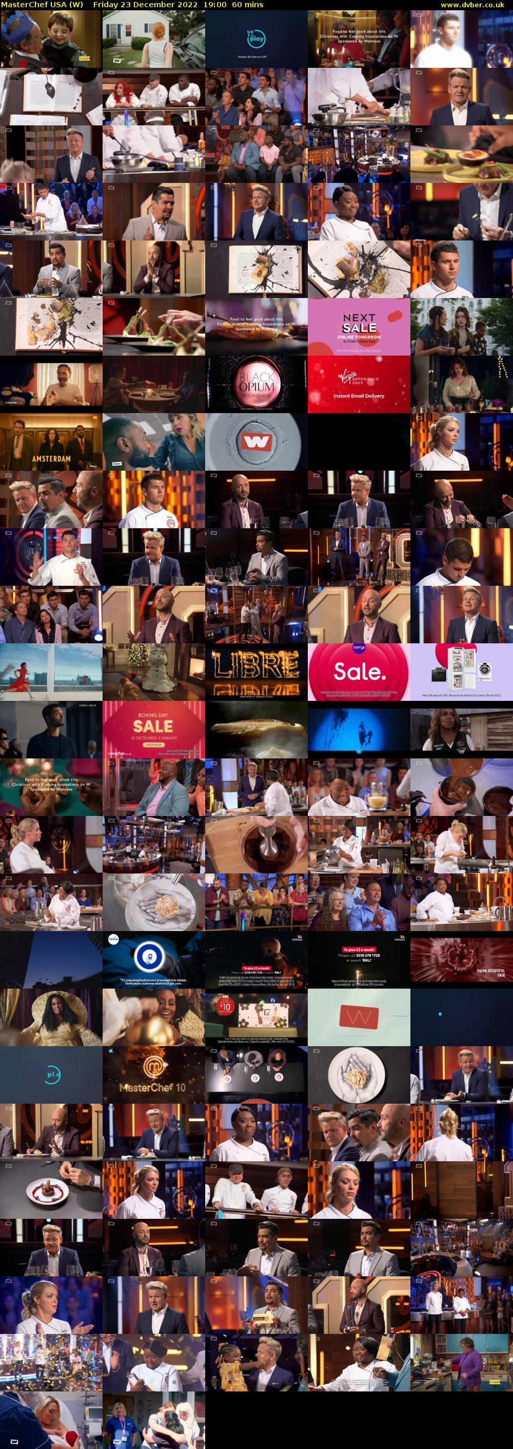 MasterChef USA (W) Friday 23 December 2022 19:00 - 20:00
