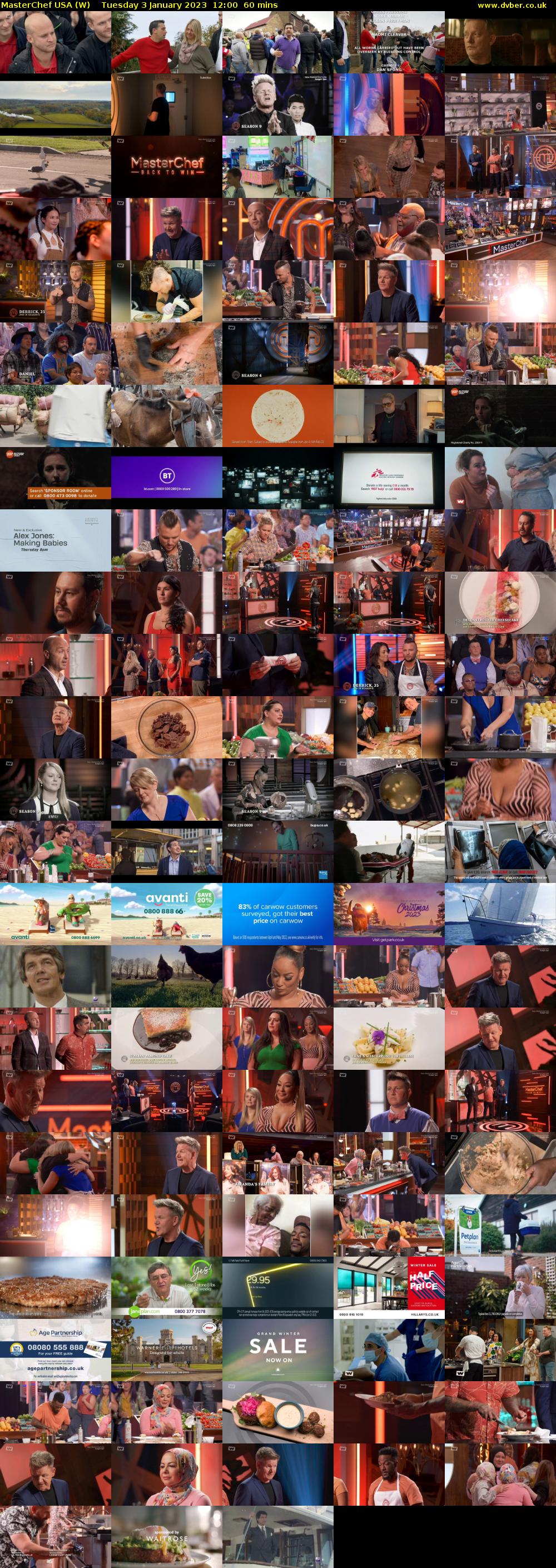 MasterChef USA (W) Tuesday 3 January 2023 12:00 - 13:00