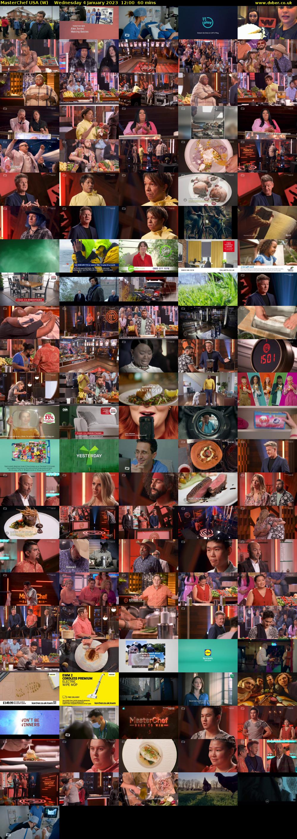 MasterChef USA (W) Wednesday 4 January 2023 12:00 - 13:00