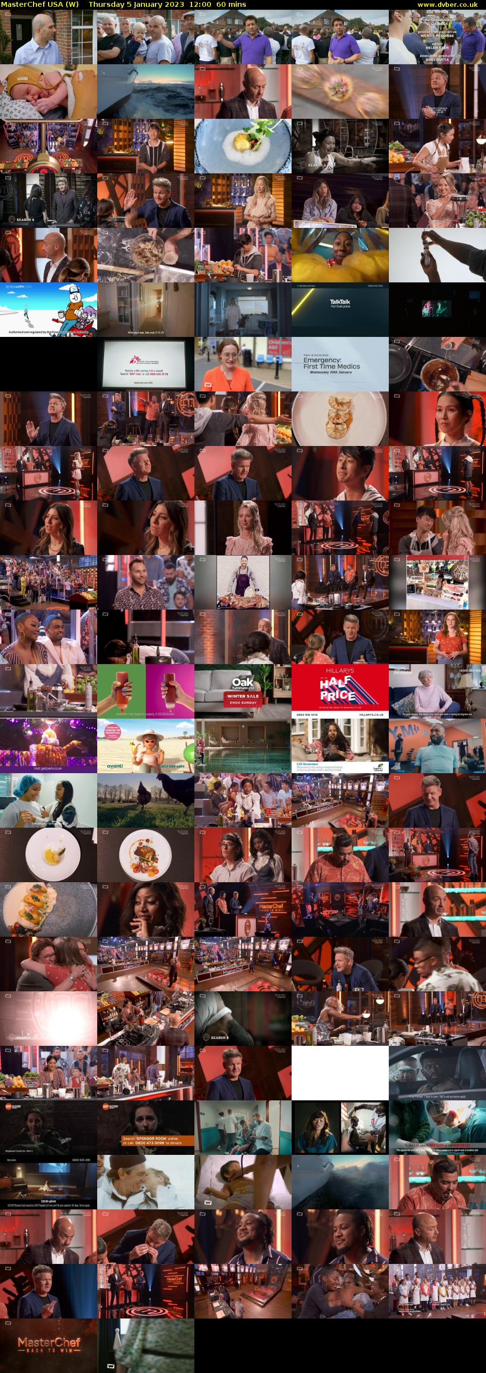 MasterChef USA (W) Thursday 5 January 2023 12:00 - 13:00