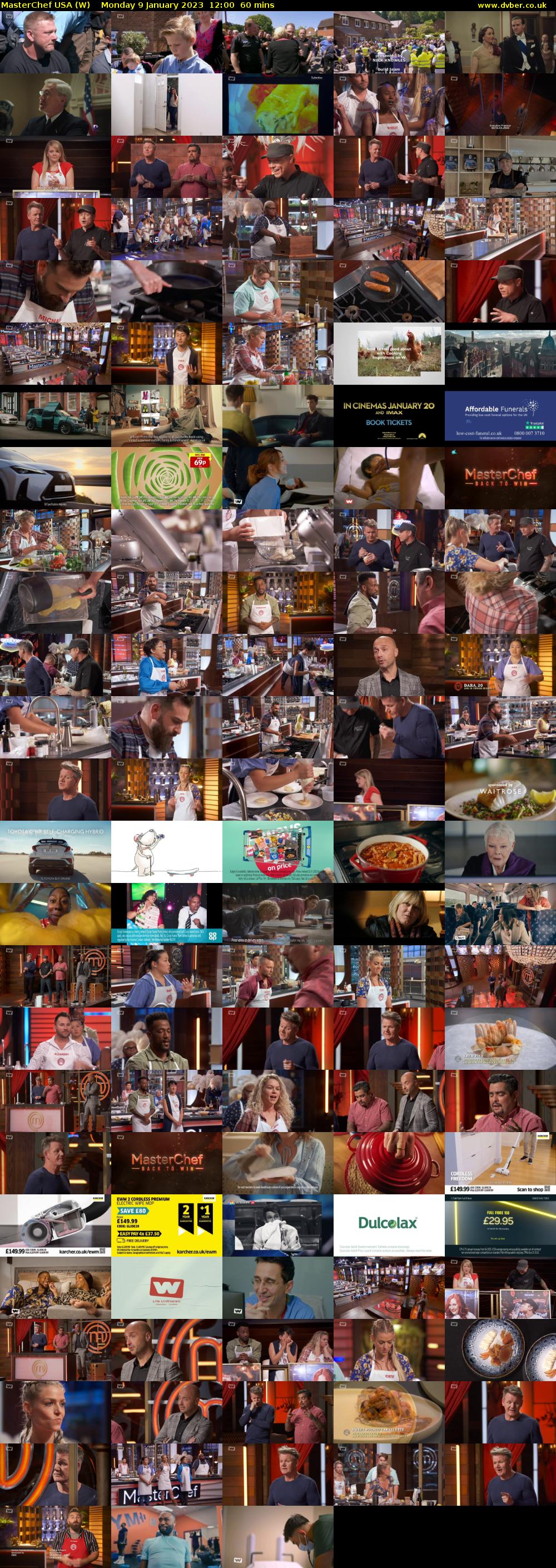MasterChef USA (W) Monday 9 January 2023 12:00 - 13:00
