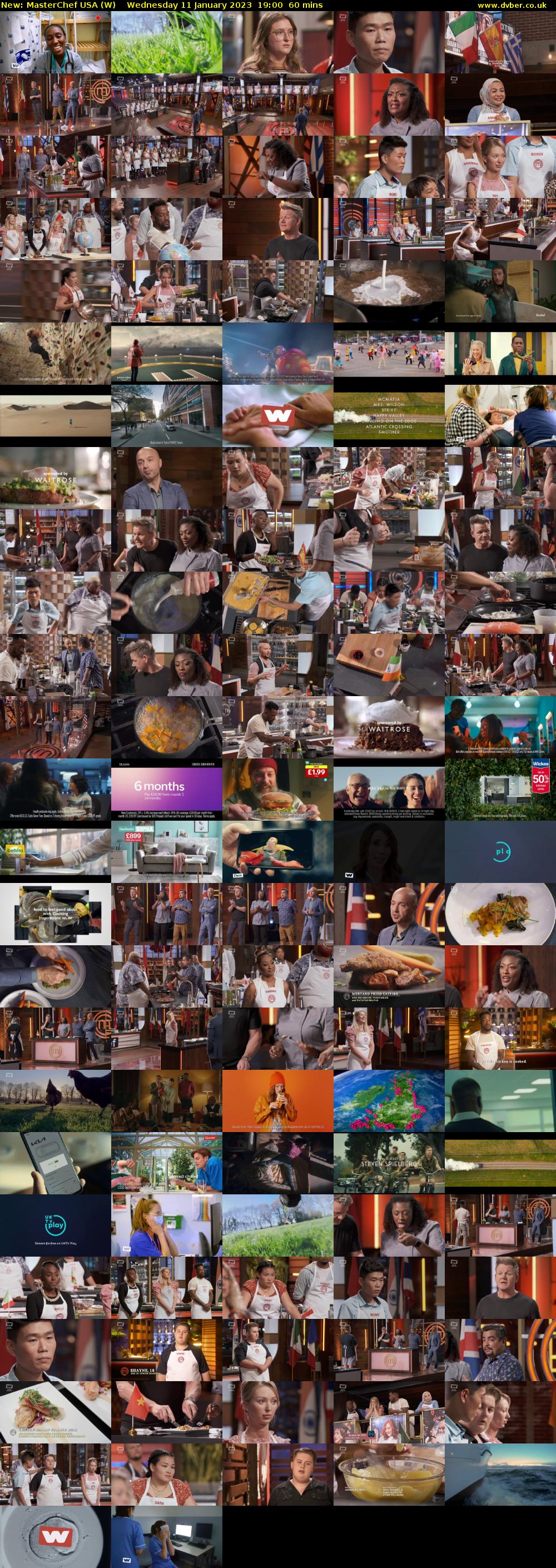 MasterChef USA (W) Wednesday 11 January 2023 19:00 - 20:00