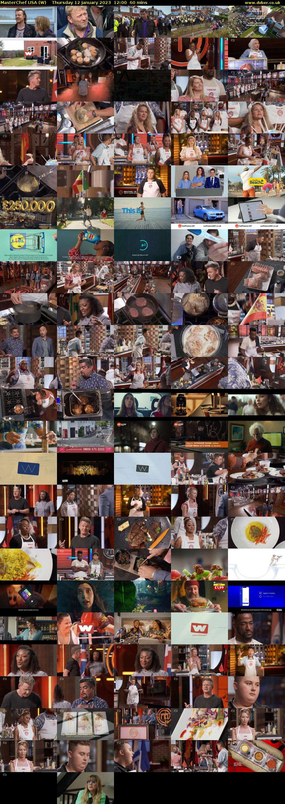 MasterChef USA (W) Thursday 12 January 2023 12:00 - 13:00