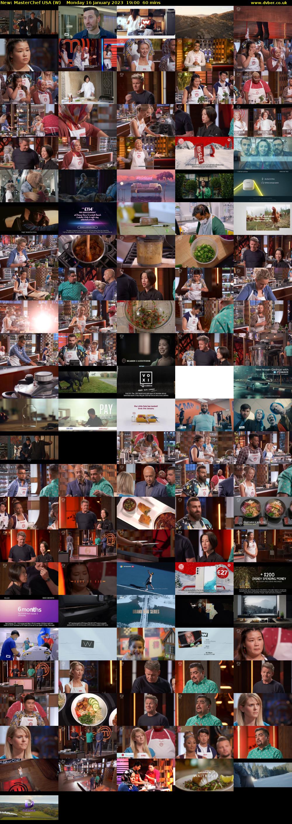 MasterChef USA (W) Monday 16 January 2023 19:00 - 20:00