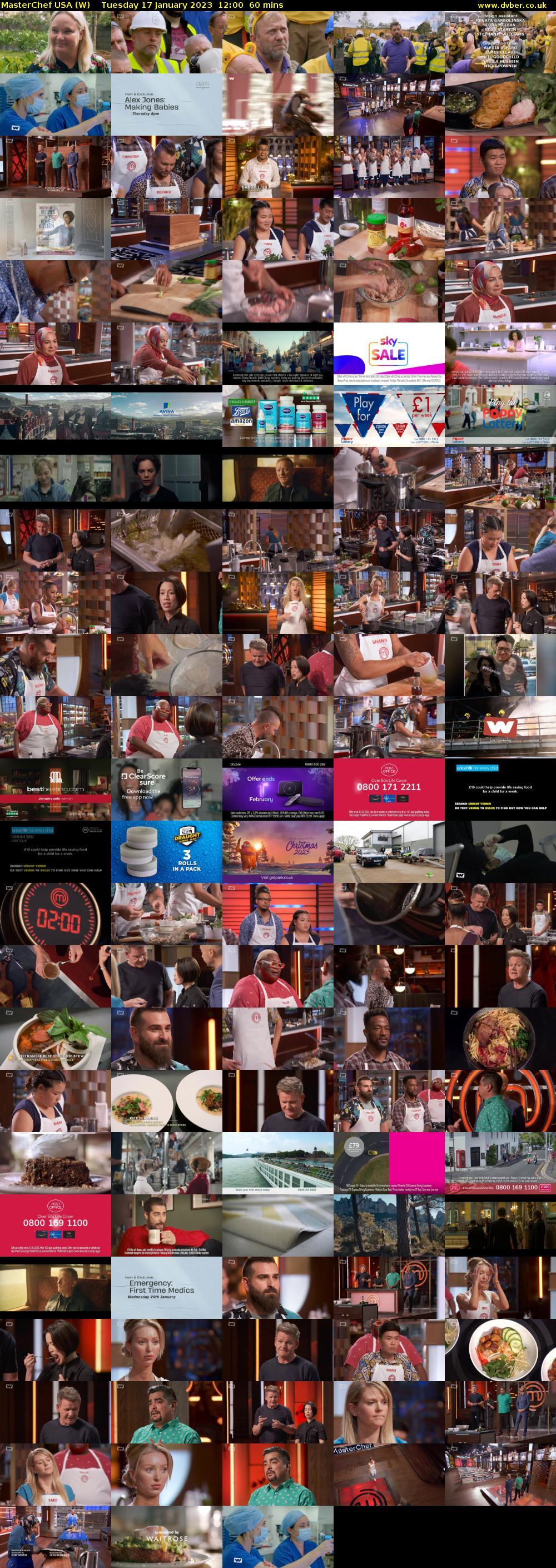 MasterChef USA (W) Tuesday 17 January 2023 12:00 - 13:00