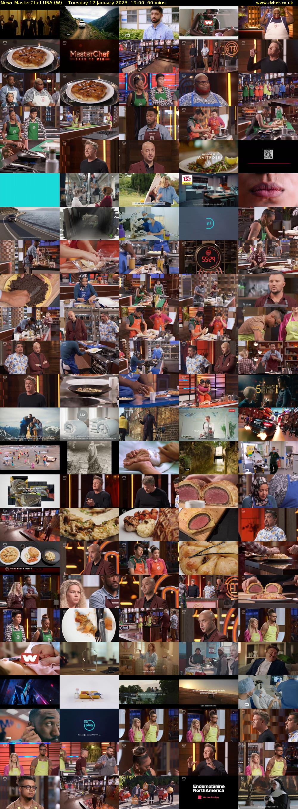 MasterChef USA (W) Tuesday 17 January 2023 19:00 - 20:00