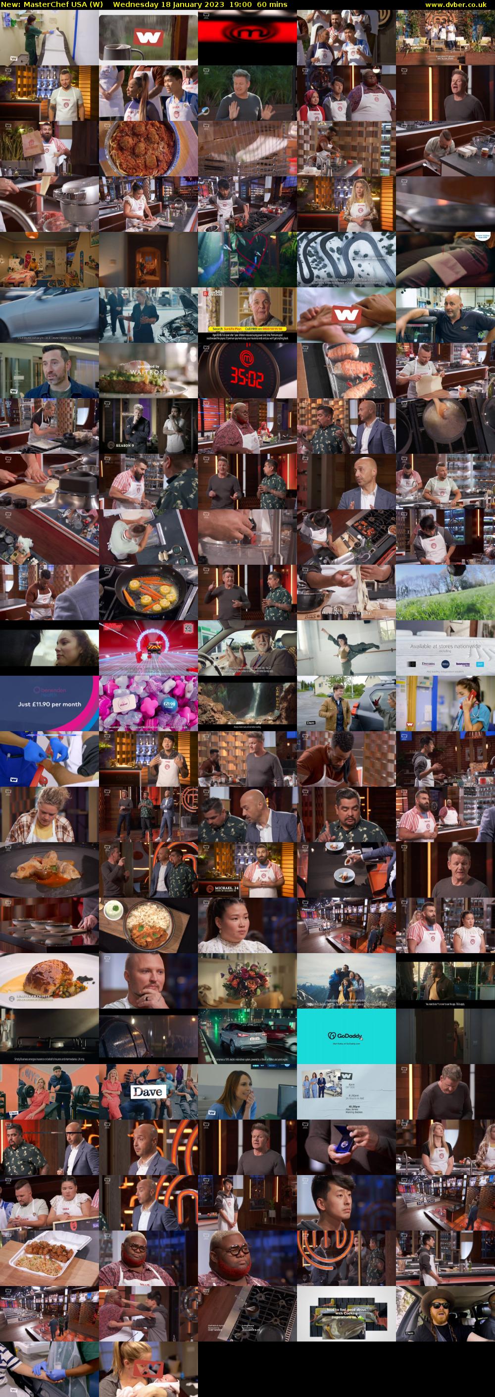MasterChef USA (W) Wednesday 18 January 2023 19:00 - 20:00