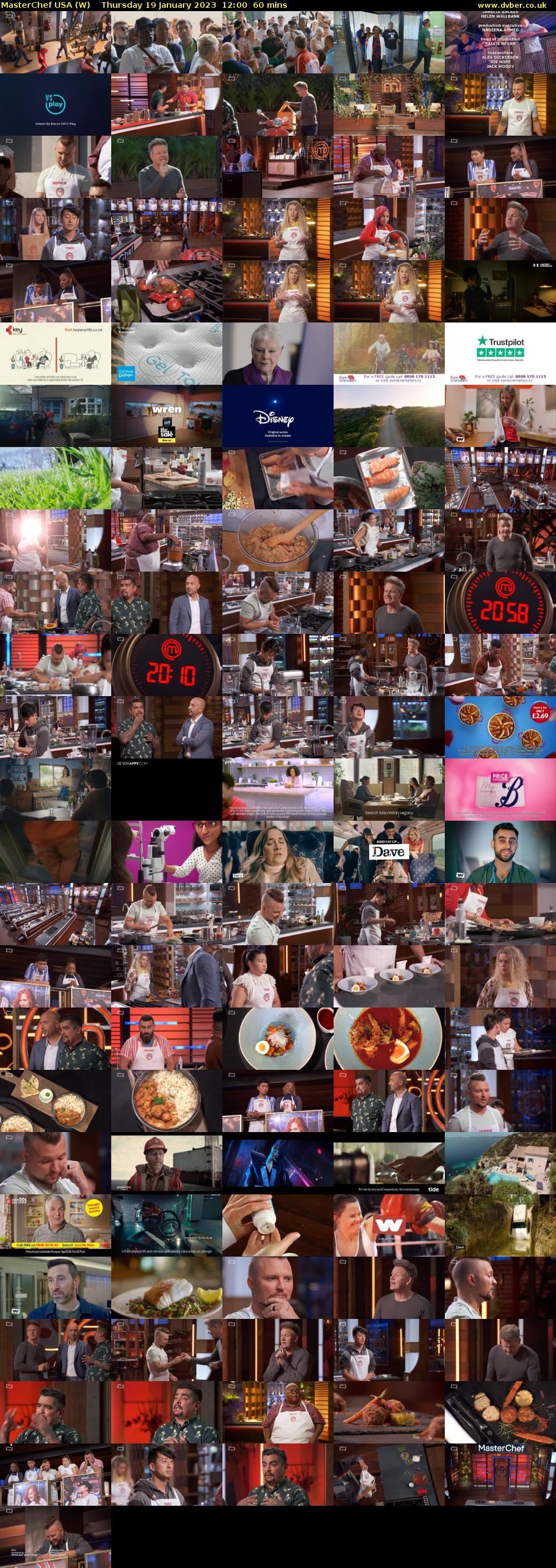 MasterChef USA (W) Thursday 19 January 2023 12:00 - 13:00