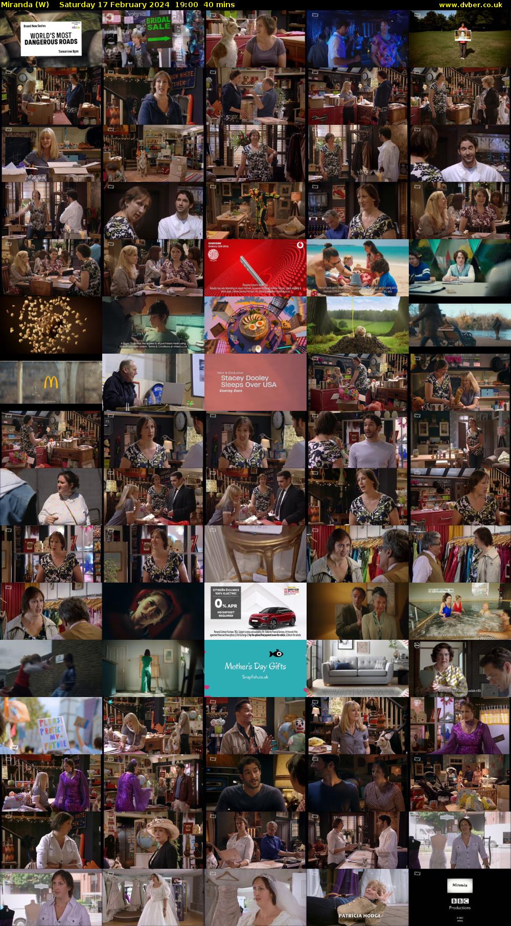 Miranda (W) Saturday 17 February 2024 19:00 - 19:40