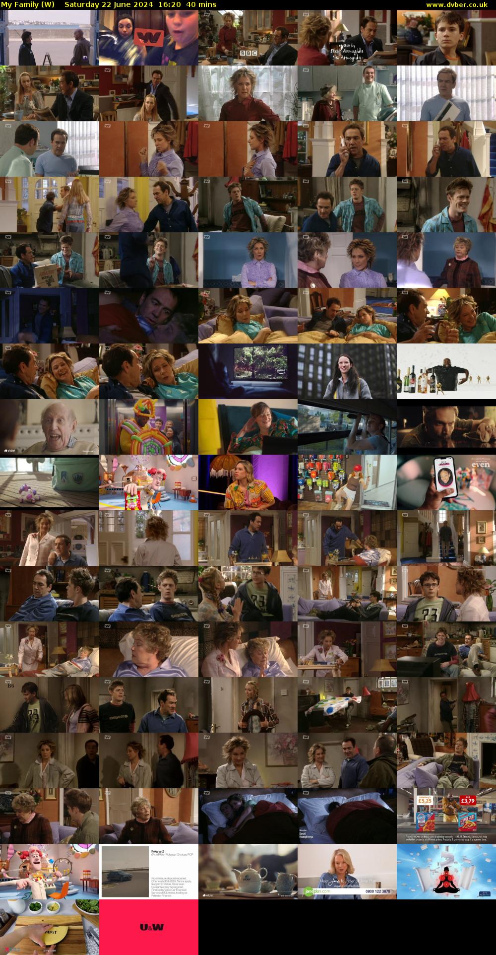 My Family (W) Saturday 22 June 2024 16:20 - 17:00