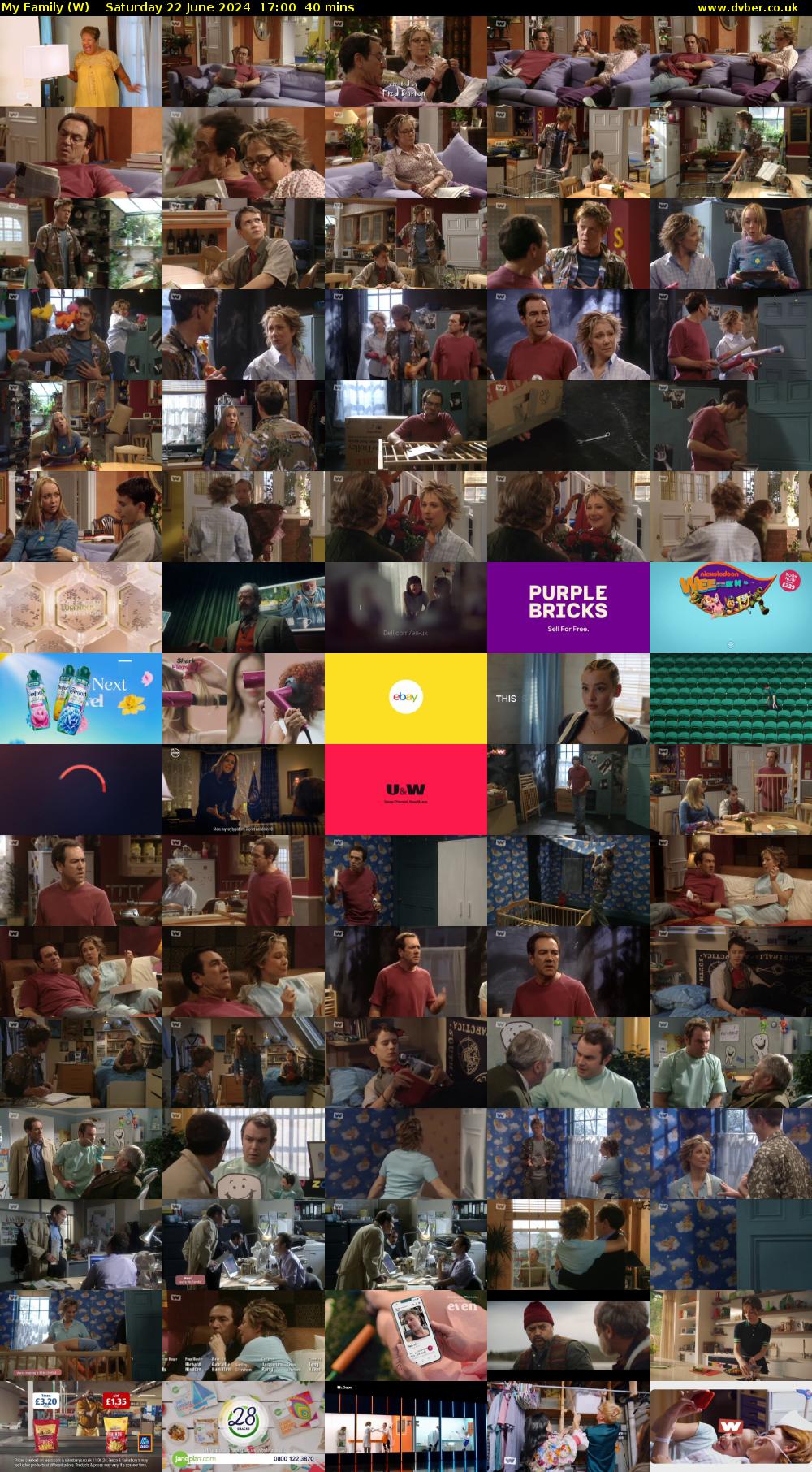 My Family (W) Saturday 22 June 2024 17:00 - 17:40