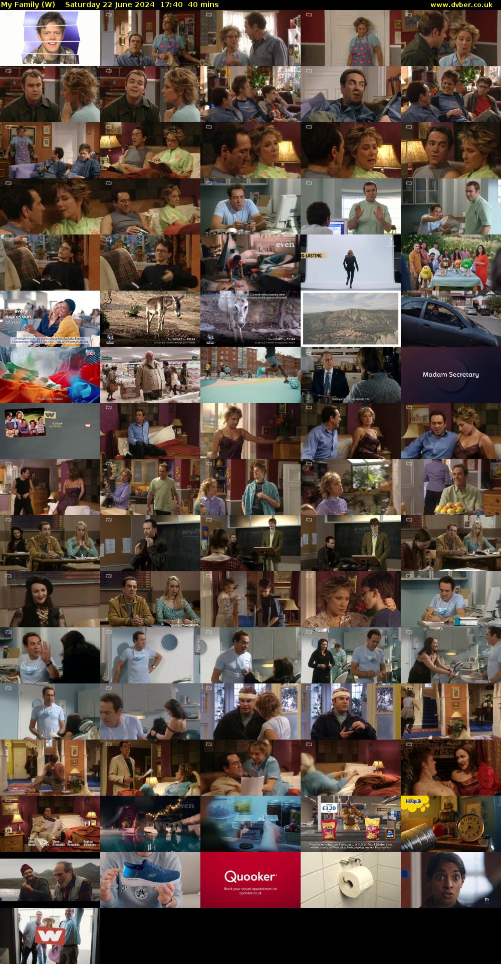My Family (W) Saturday 22 June 2024 17:40 - 18:20