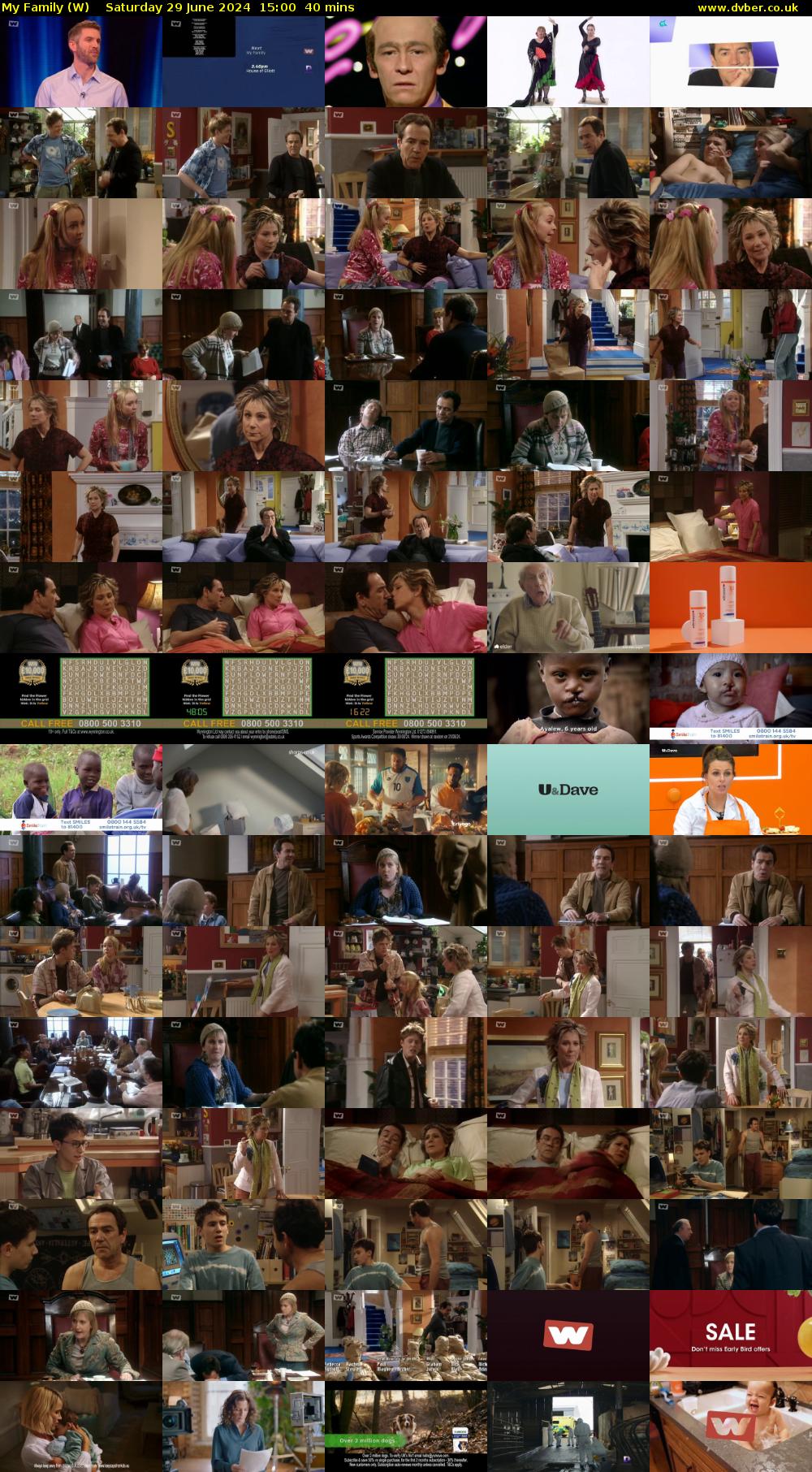 My Family (W) Saturday 29 June 2024 15:00 - 15:40