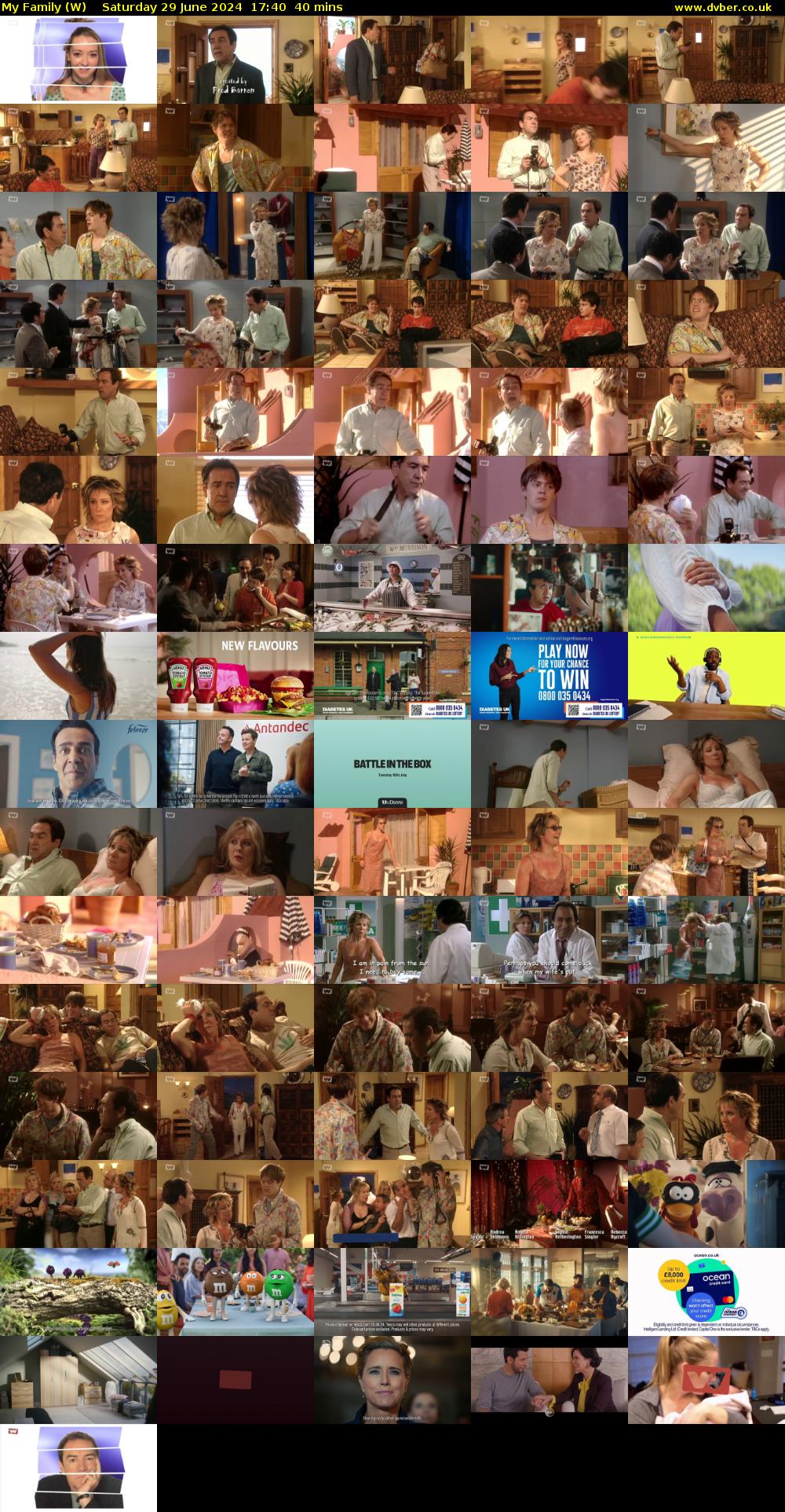 My Family (W) Saturday 29 June 2024 17:40 - 18:20