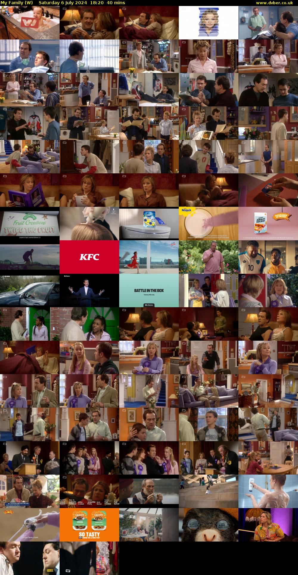 My Family (W) Saturday 6 July 2024 18:20 - 19:00