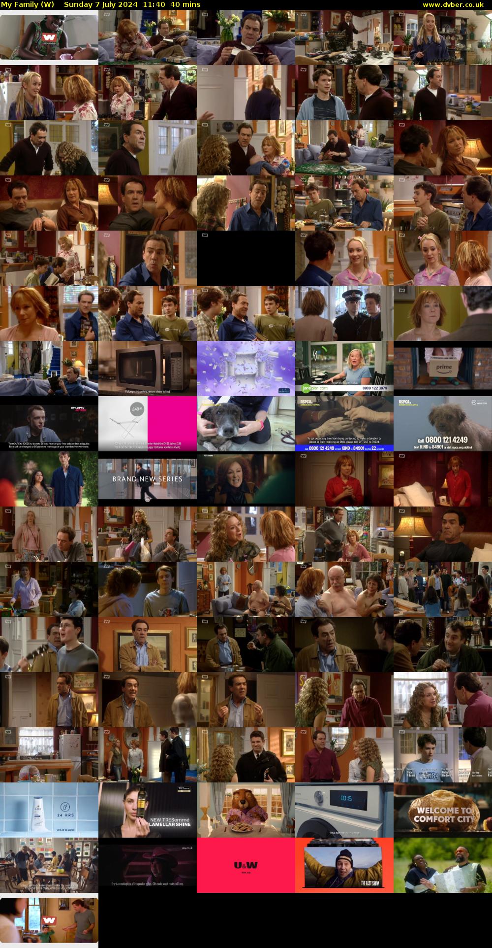 My Family (W) Sunday 7 July 2024 11:40 - 12:20