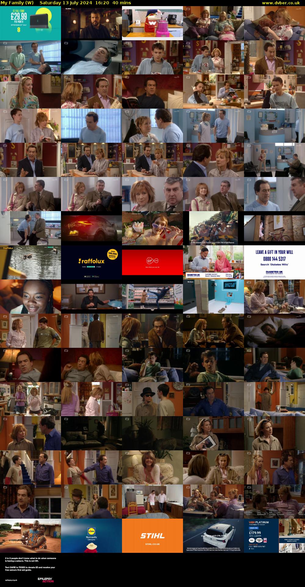 My Family (W) Saturday 13 July 2024 16:20 - 17:00