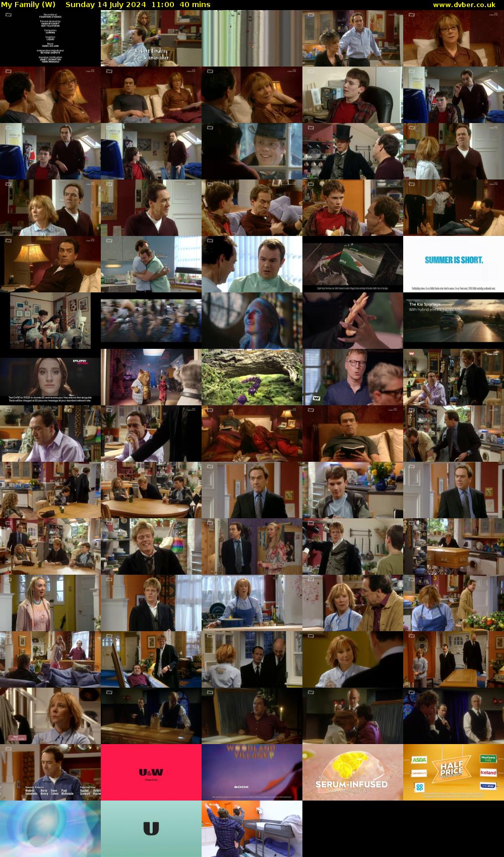 My Family (W) Sunday 14 July 2024 11:00 - 11:40