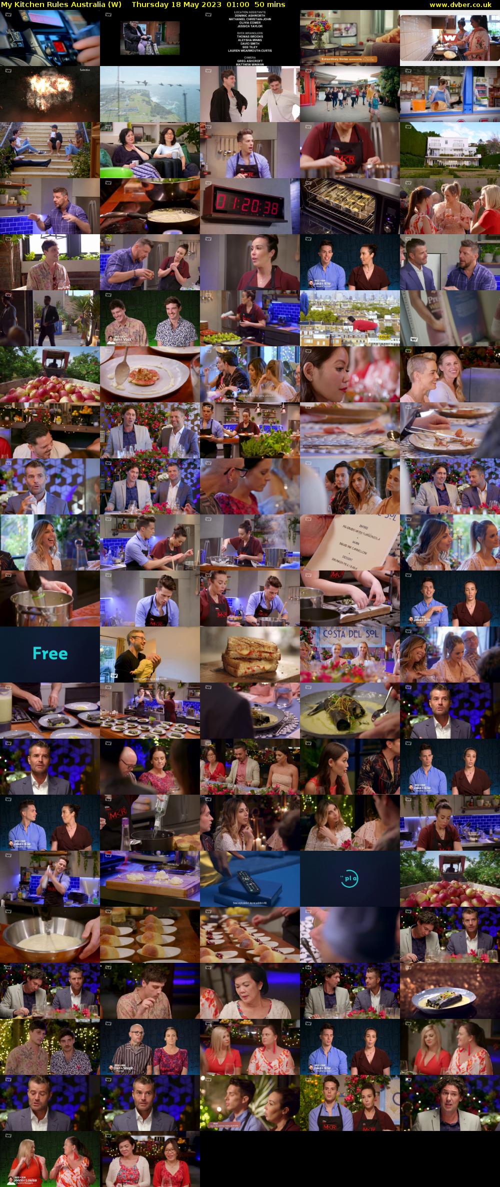 My Kitchen Rules Australia (W) Thursday 18 May 2023 01:00 - 01:50
