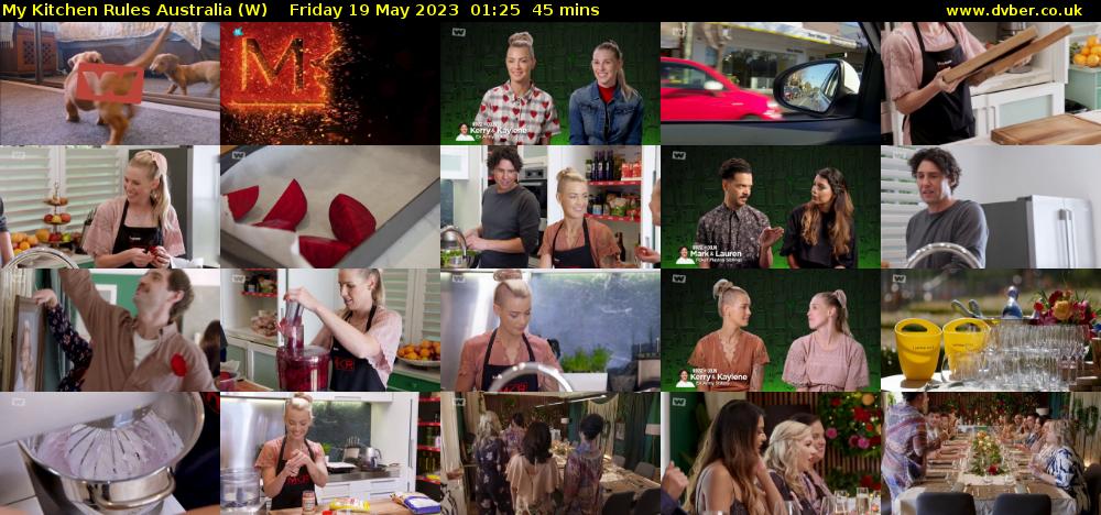 My Kitchen Rules Australia (W) Friday 19 May 2023 01:25 - 02:10