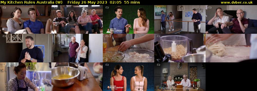 My Kitchen Rules Australia (W) Friday 26 May 2023 02:05 - 03:00
