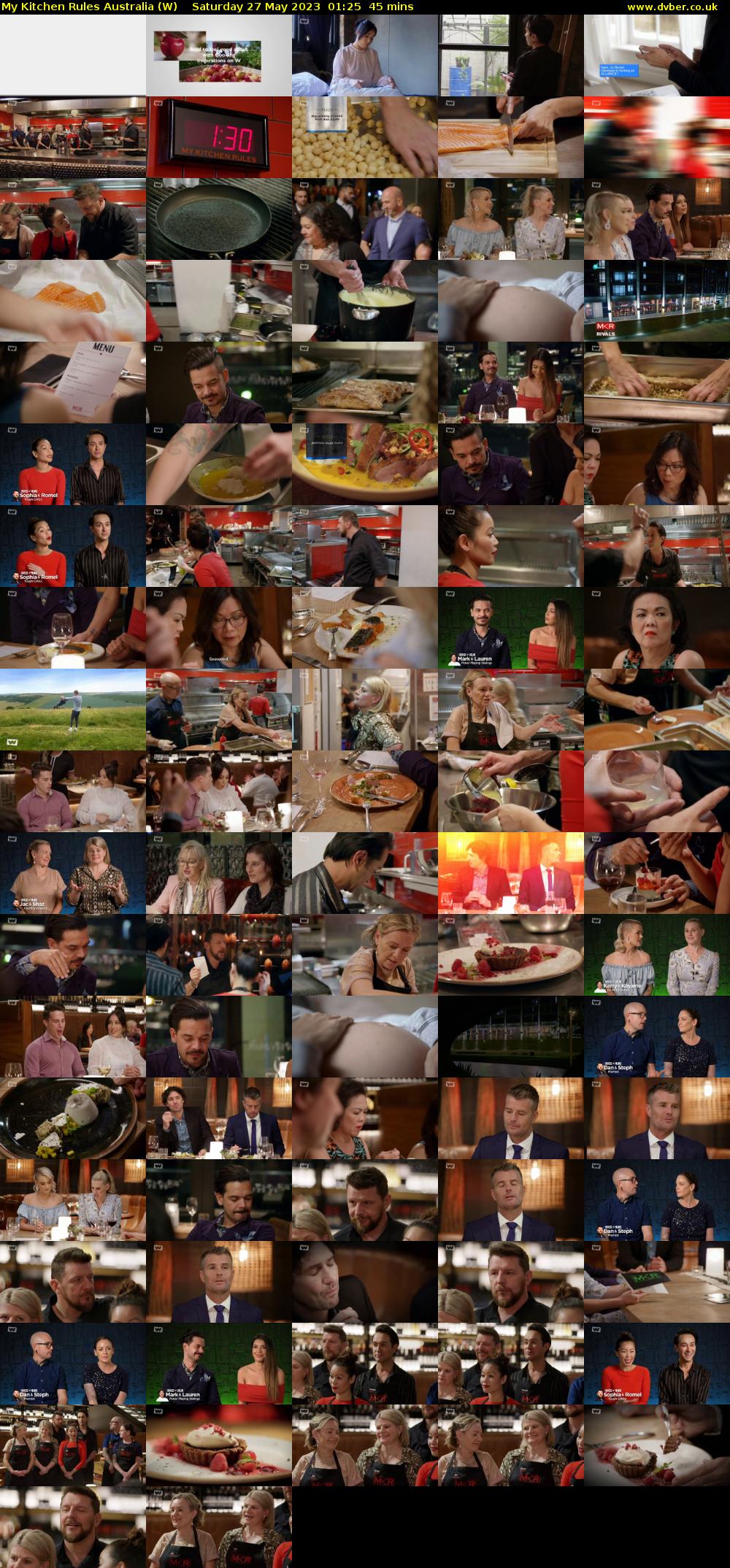 My Kitchen Rules Australia (W) Saturday 27 May 2023 01:25 - 02:10