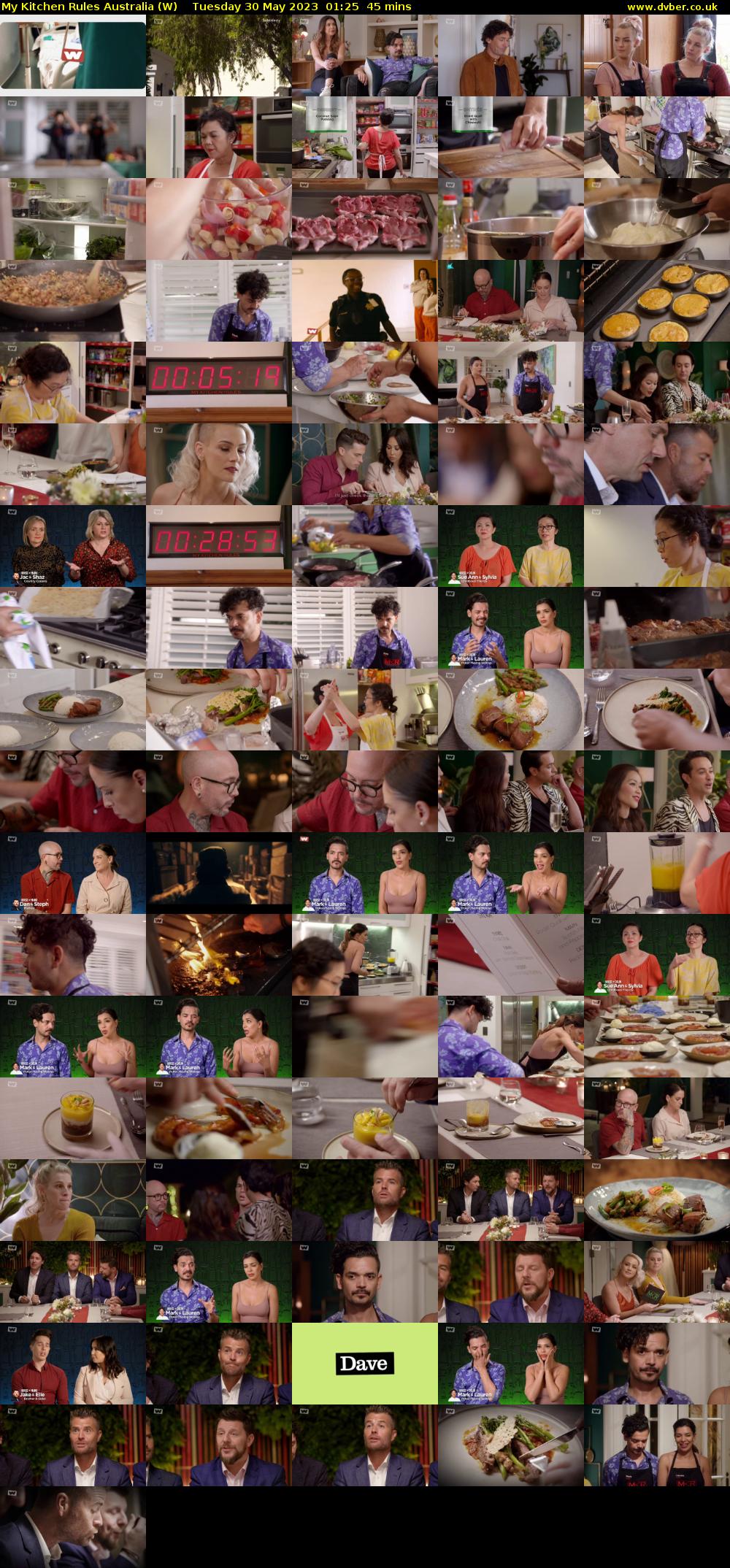 My Kitchen Rules Australia (W) Tuesday 30 May 2023 01:25 - 02:10