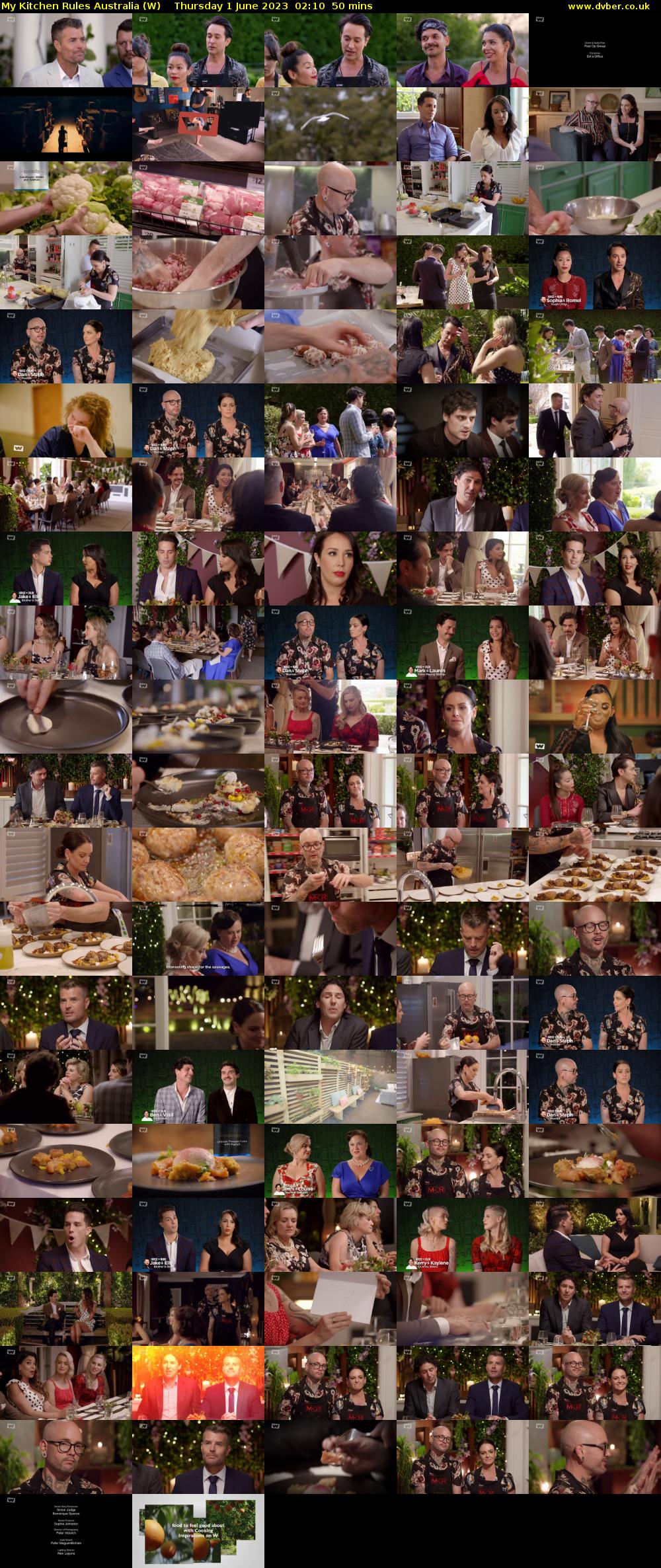 My Kitchen Rules Australia (W) Thursday 1 June 2023 02:10 - 03:00