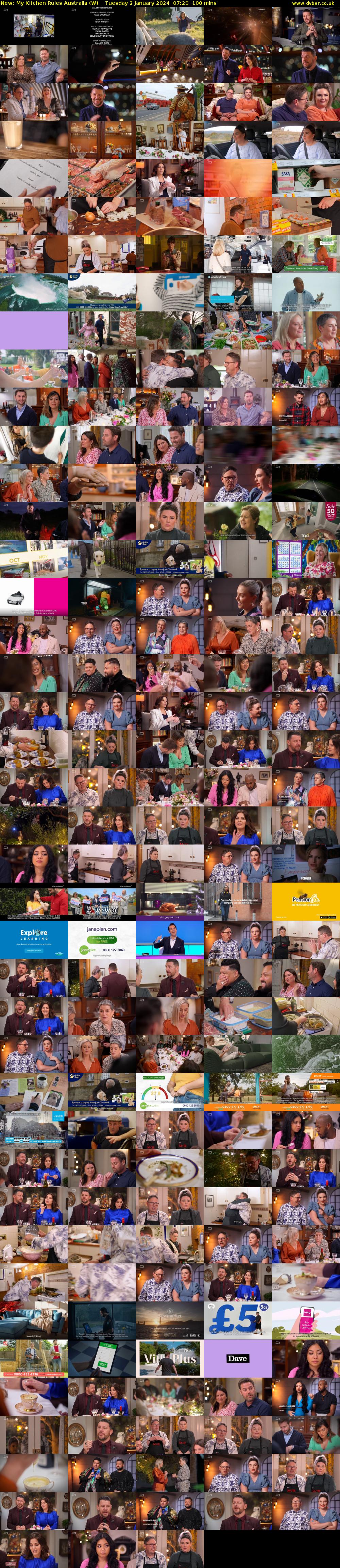 My Kitchen Rules Australia (W) Tuesday 2 January 2024 07:20 - 09:00