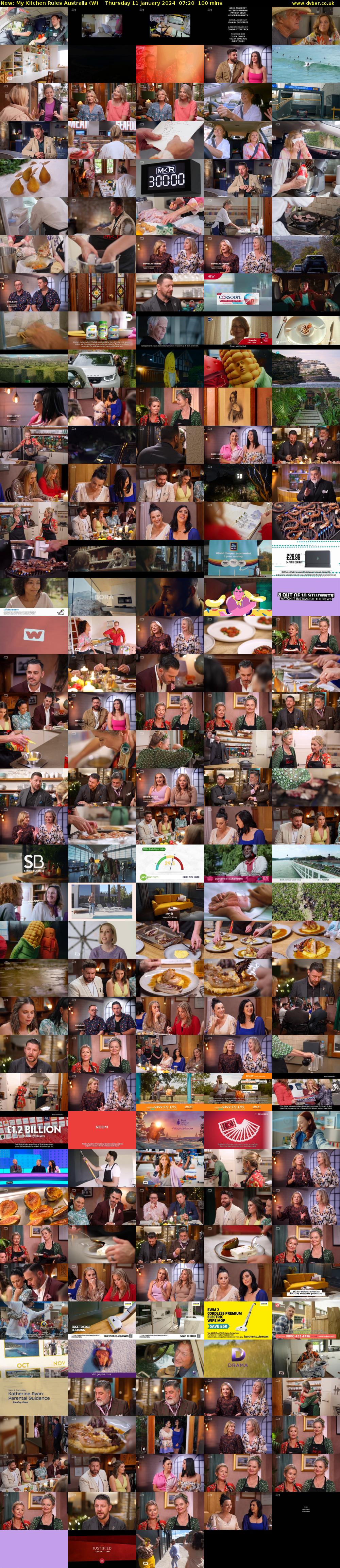 My Kitchen Rules Australia (W) Thursday 11 January 2024 07:20 - 09:00