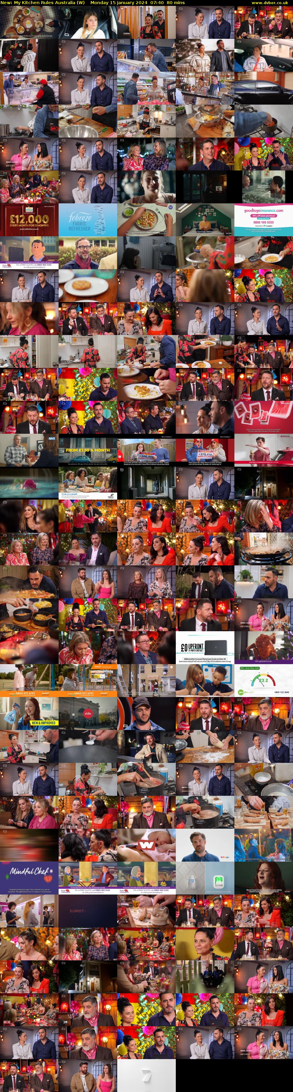 My Kitchen Rules Australia (W) Monday 15 January 2024 07:40 - 09:00