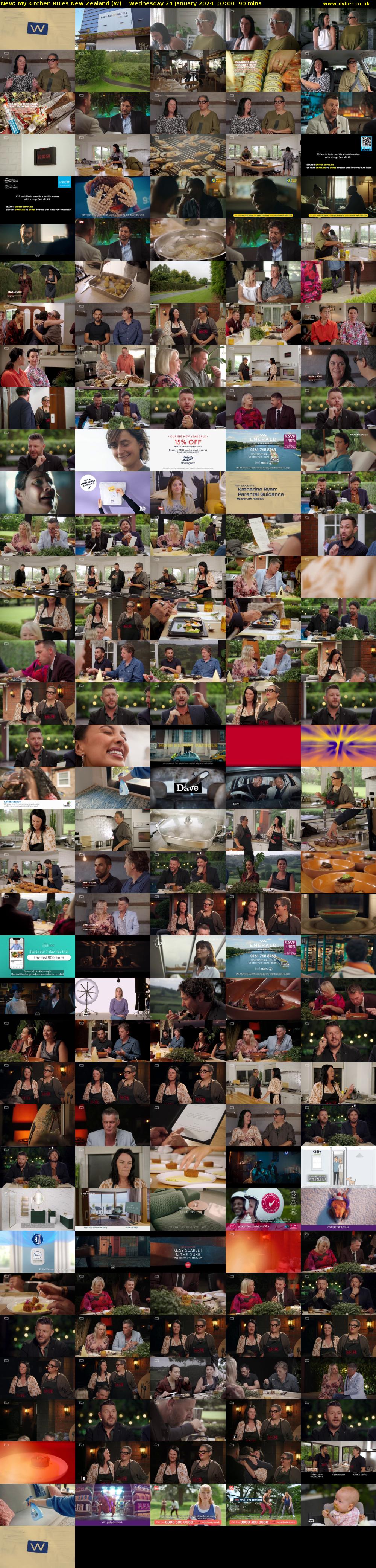 My Kitchen Rules New Zealand (W) Wednesday 24 January 2024 07:00 - 08:30