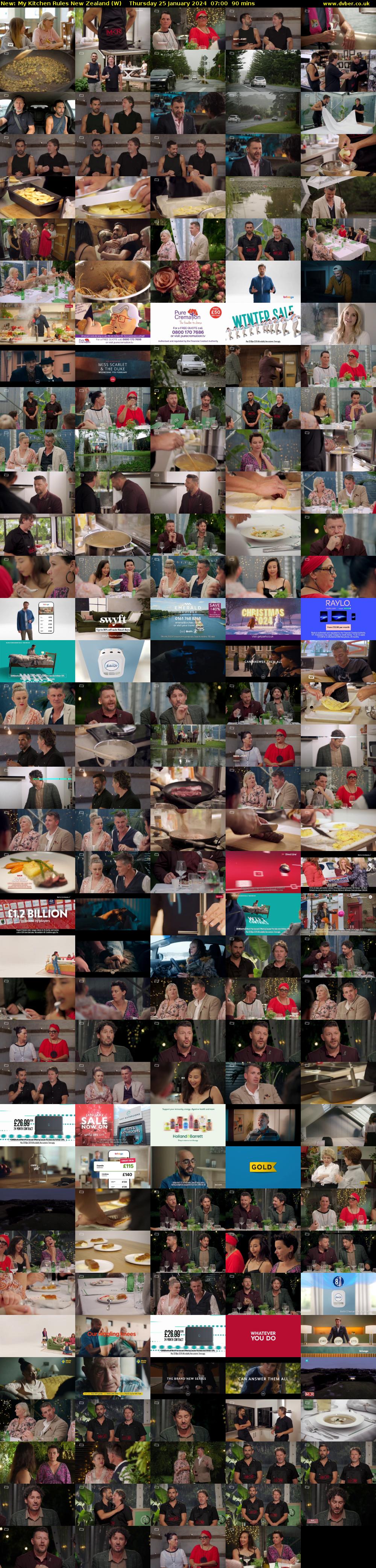 My Kitchen Rules New Zealand (W) Thursday 25 January 2024 07:00 - 08:30
