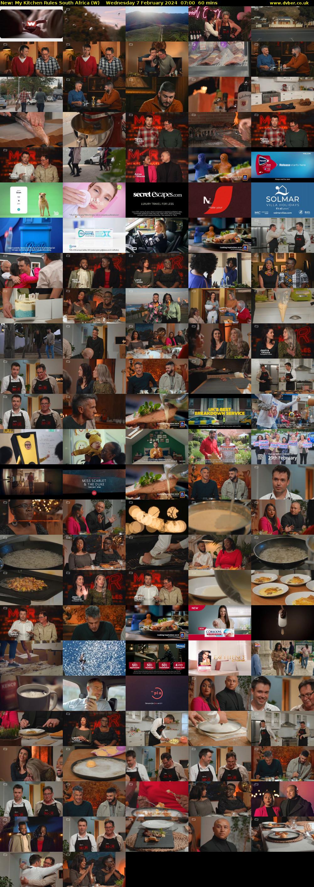 My Kitchen Rules South Africa (W) Wednesday 7 February 2024 07:00 - 08:00