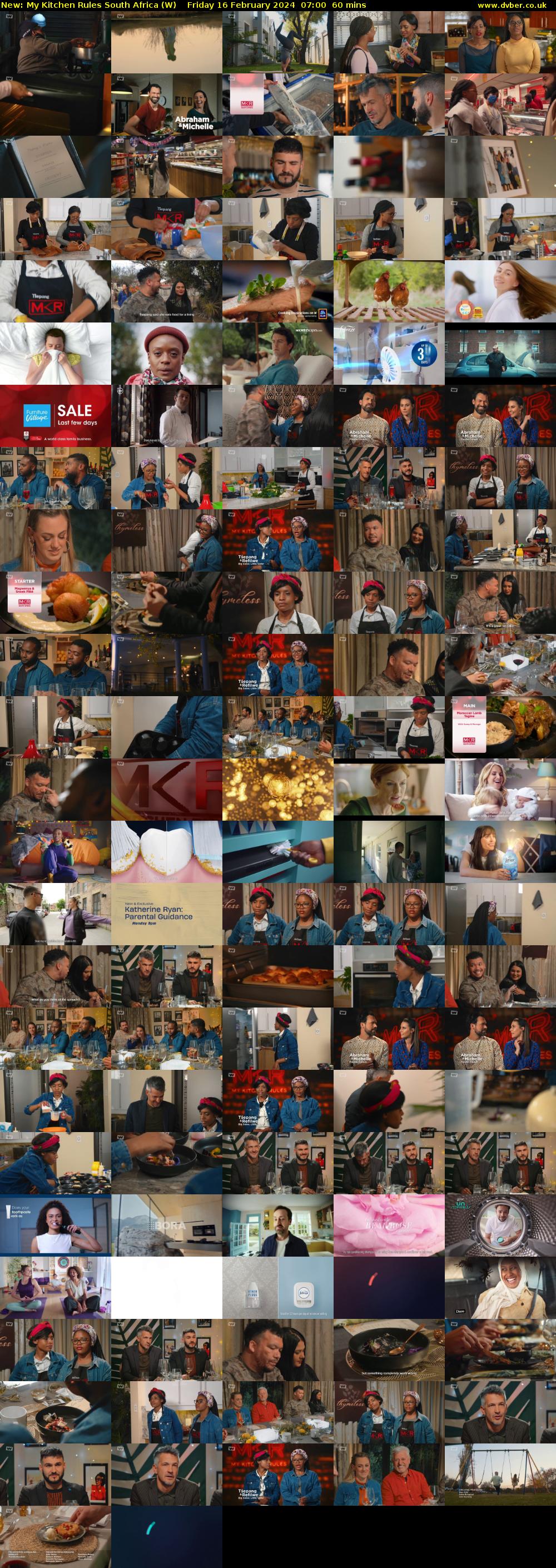 My Kitchen Rules South Africa (W) Friday 16 February 2024 07:00 - 08:00