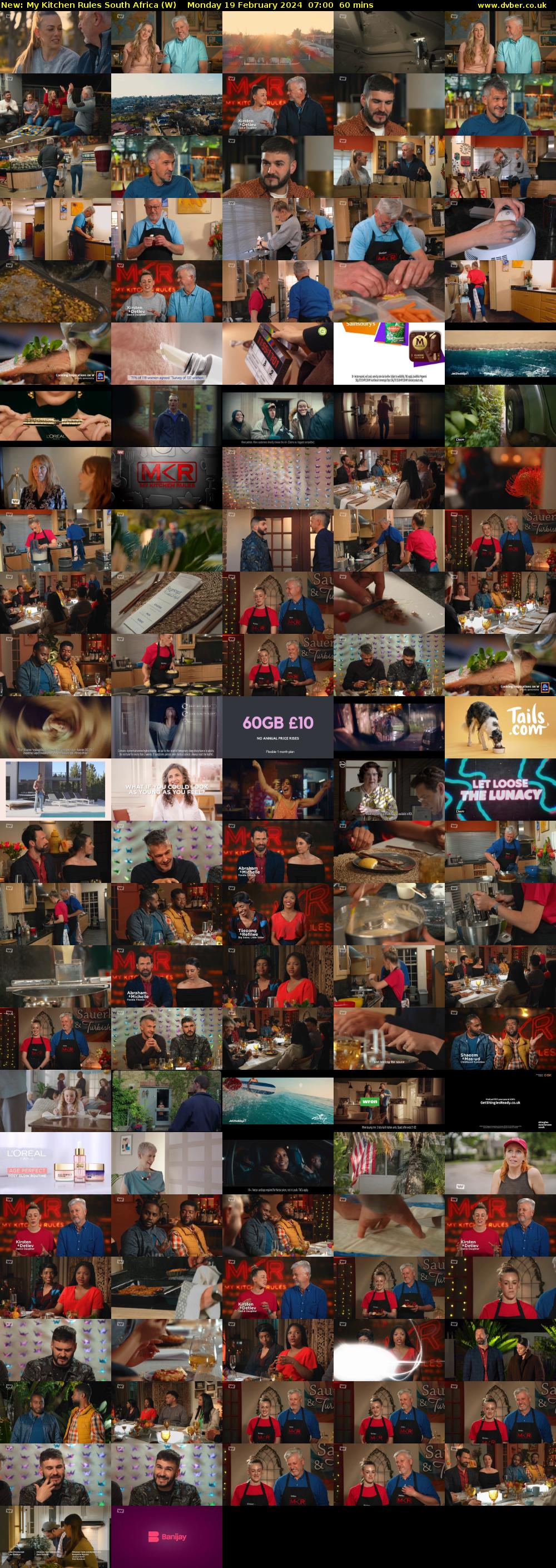 My Kitchen Rules South Africa (W) Monday 19 February 2024 07:00 - 08:00