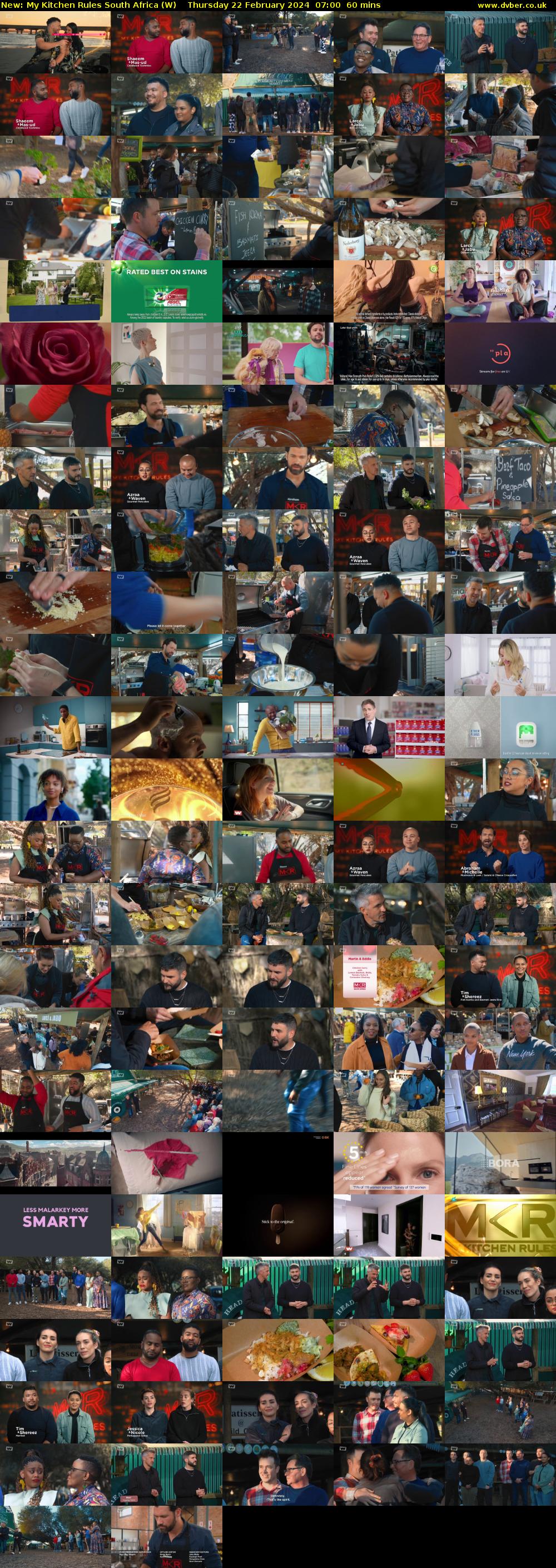 My Kitchen Rules South Africa (W) Thursday 22 February 2024 07:00 - 08:00